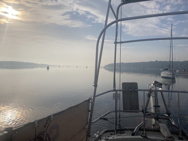 misty morning on the Orwell 