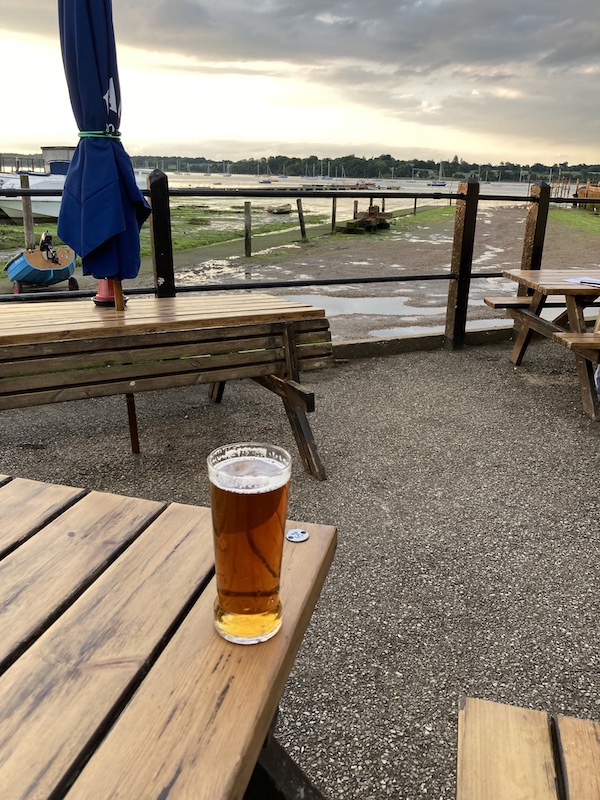 A beer at the Butt & Oyster