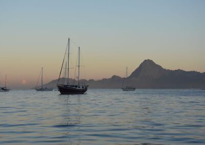 Morea sunrise from Maeve bay