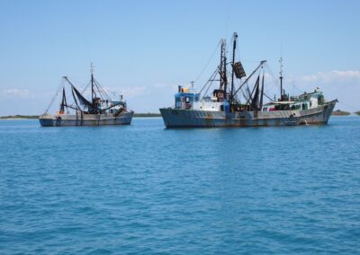 Shrimpers at Cayos Manuel Gomez